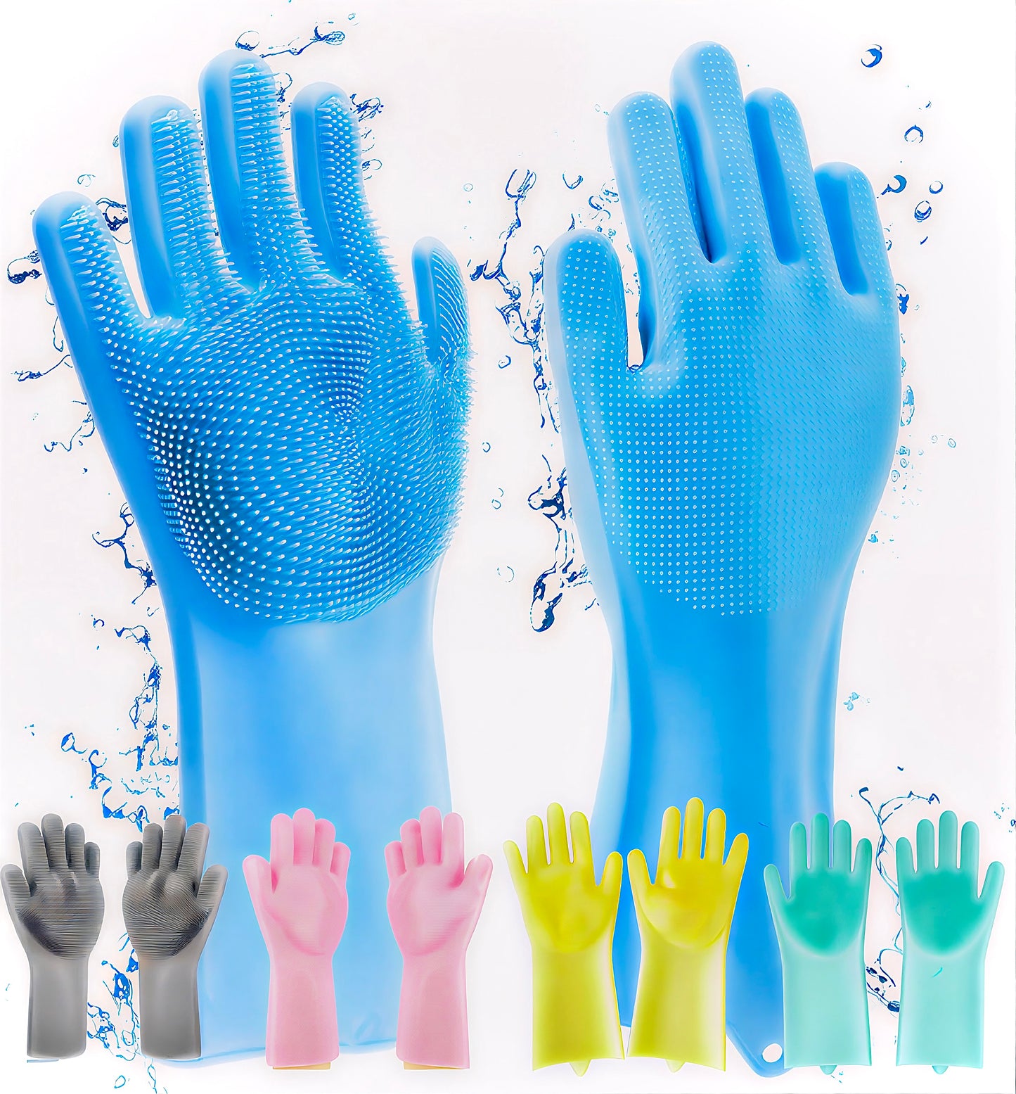 Magic Silicone Cleaning Hand Gloves for Kitchen
